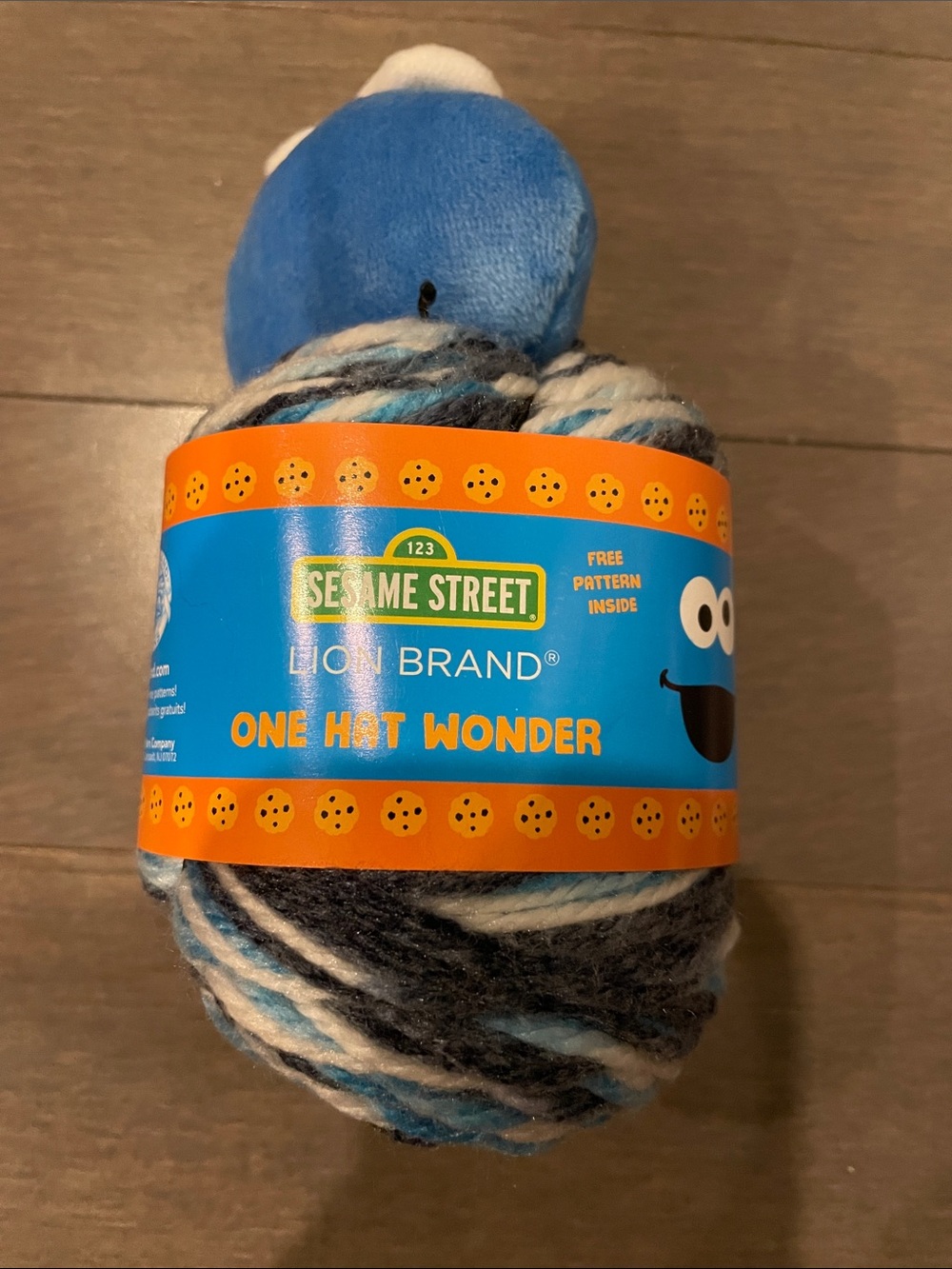 Sesame Street One Hat Wonder Blue Multi Yarn